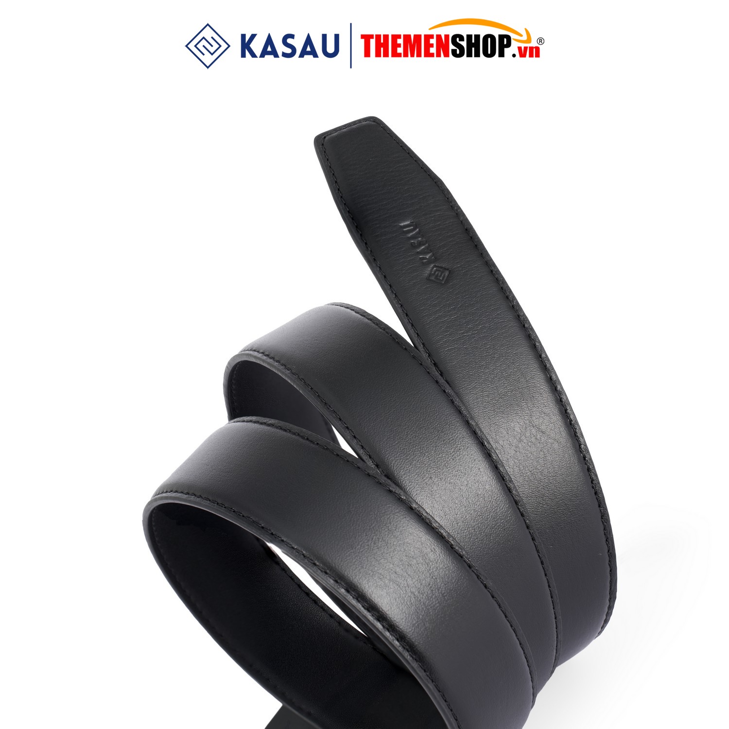 Dây thắt lưng nam không mặt hiệu KASAU - Khóa tự động 3.5cm - DKS01TD35