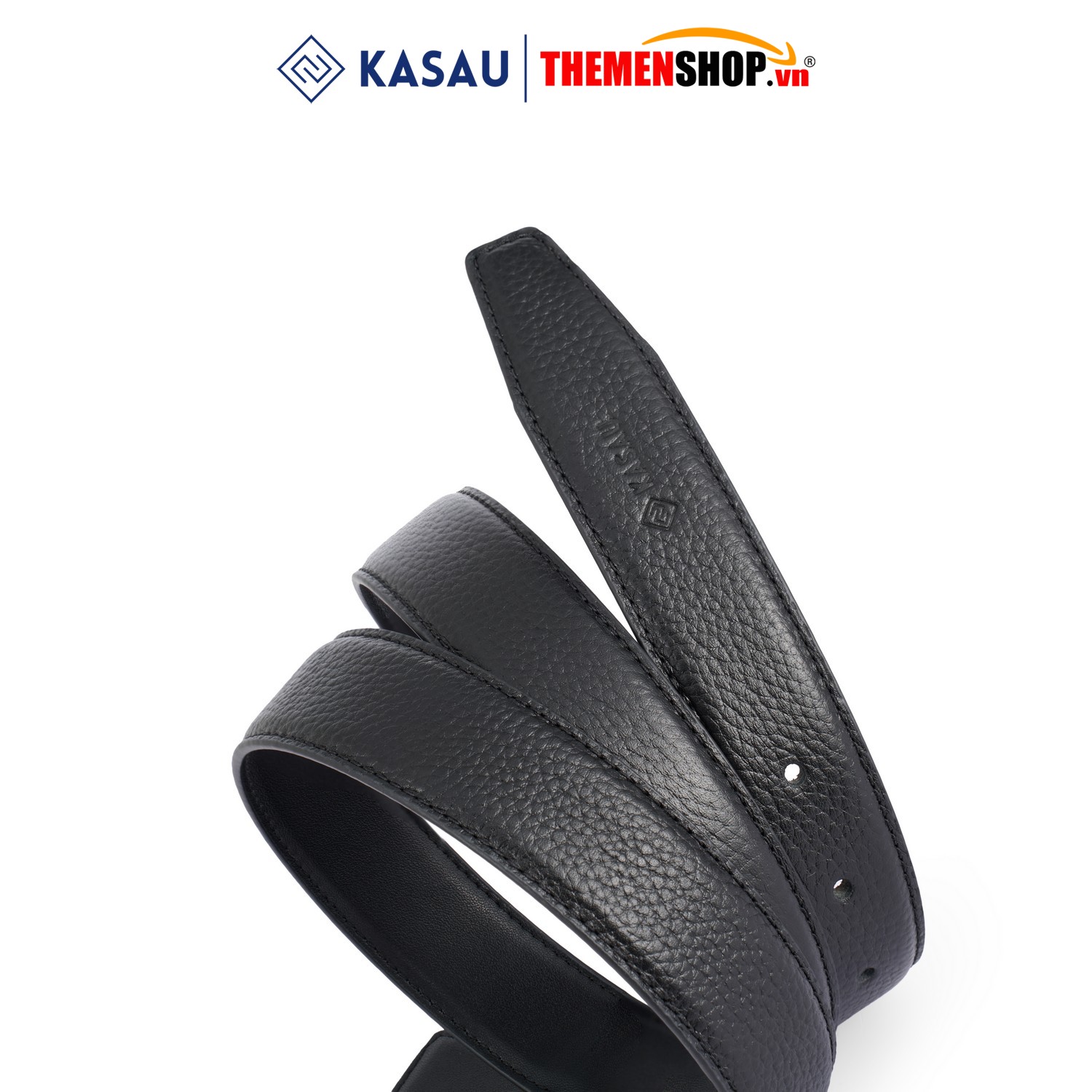 Thắt lưng nam không mặt hiệu KASAU - Khóa lỗ 3.1cm - DKS02KL31