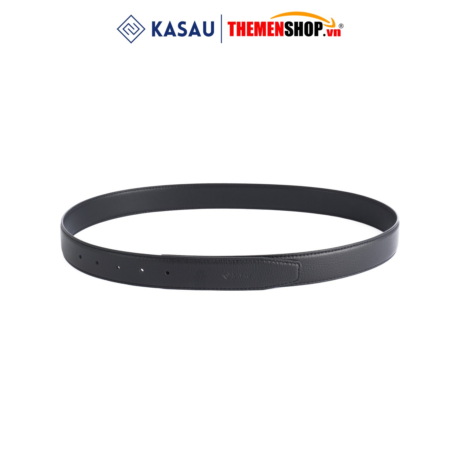 Thắt lưng nam không mặt hiệu KASAU - Khóa lỗ 3.4cm - DKS02KL34