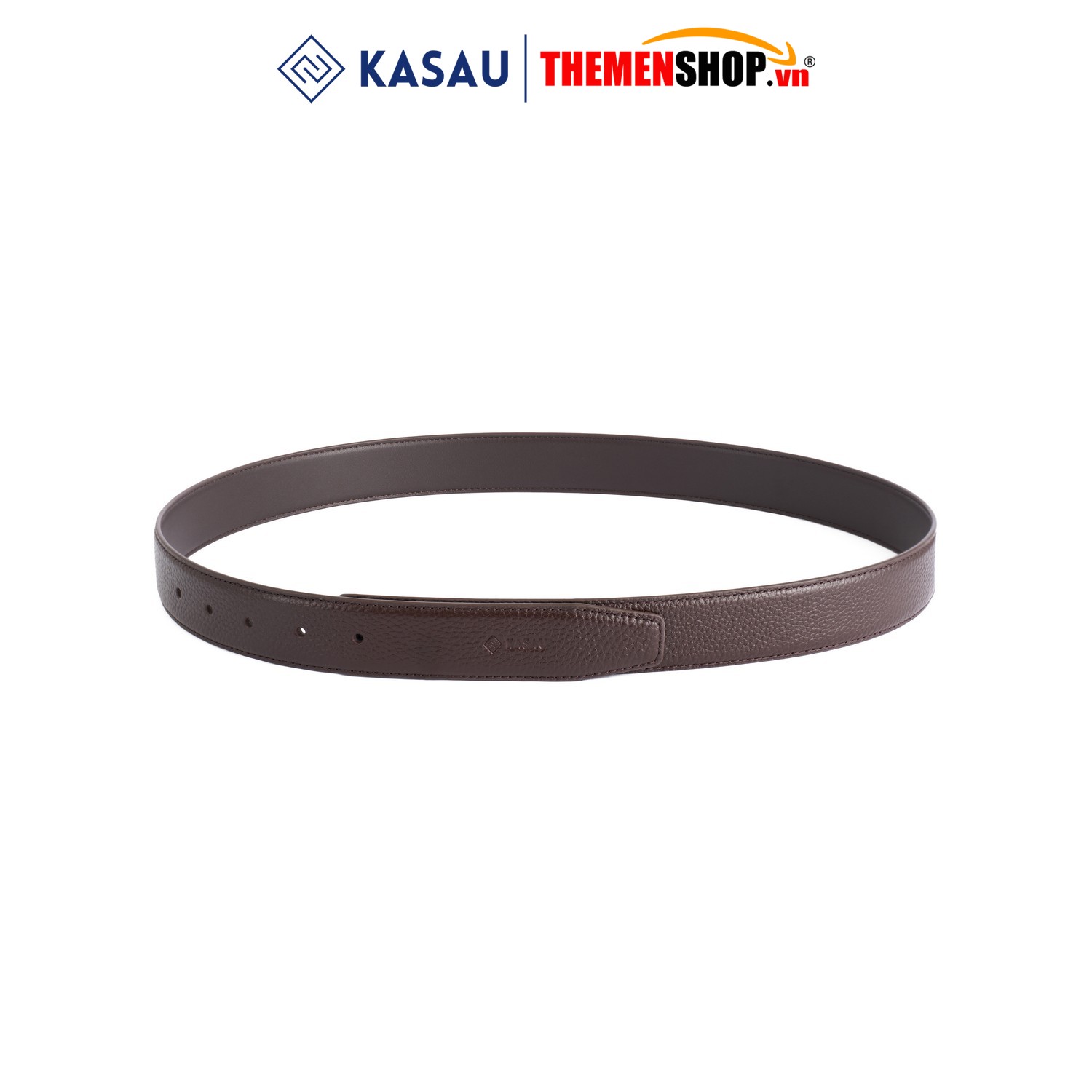 Thắt lưng nam không mặt hiệu KASAU - Khóa lỗ 3.4cm - DKS02KL34