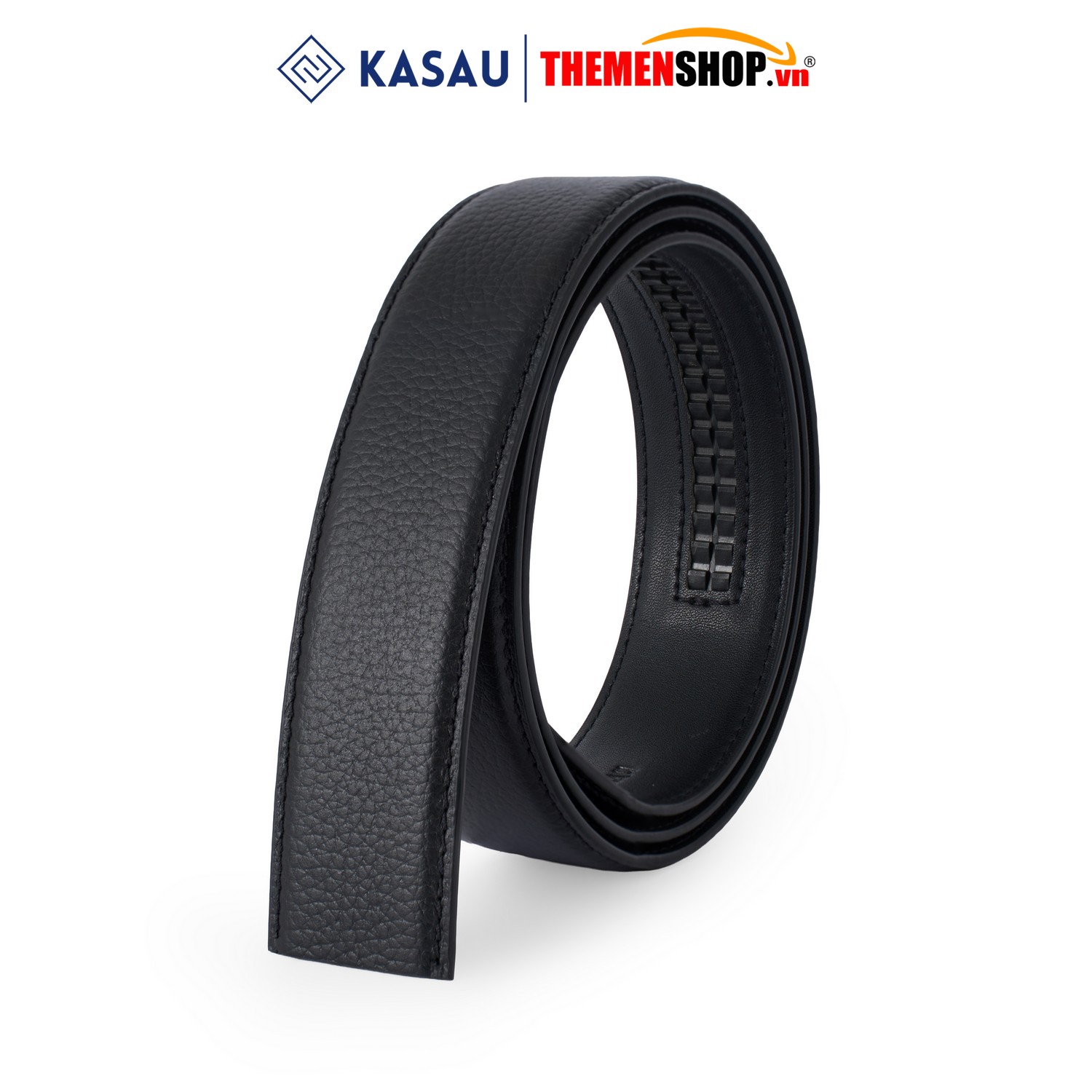 Thắt lưng nam không mặt hiệu KASAU - Khóa tự động 3.5cm - DKS02TD35