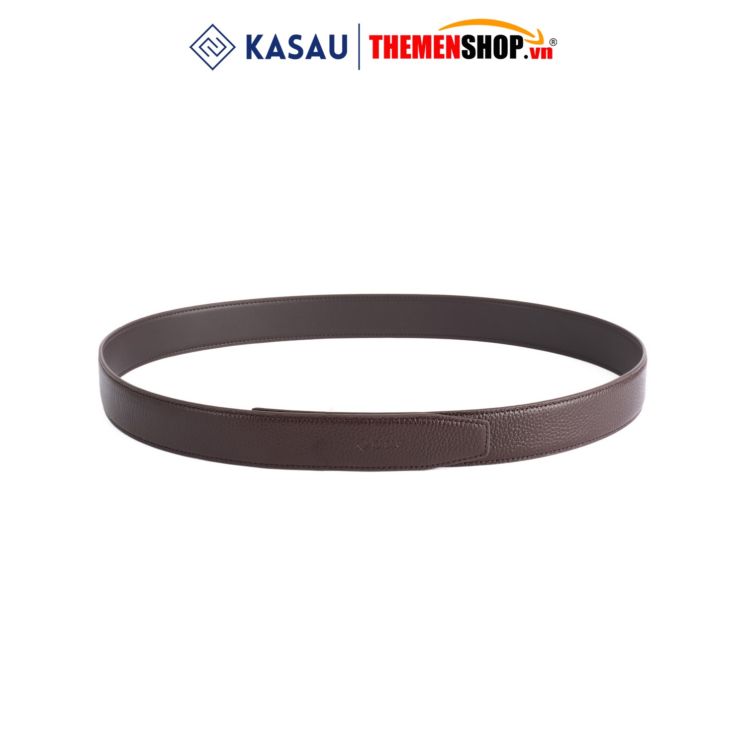Thắt lưng nam không mặt hiệu KASAU - Khóa tự động 3.5cm - DKS02TD35