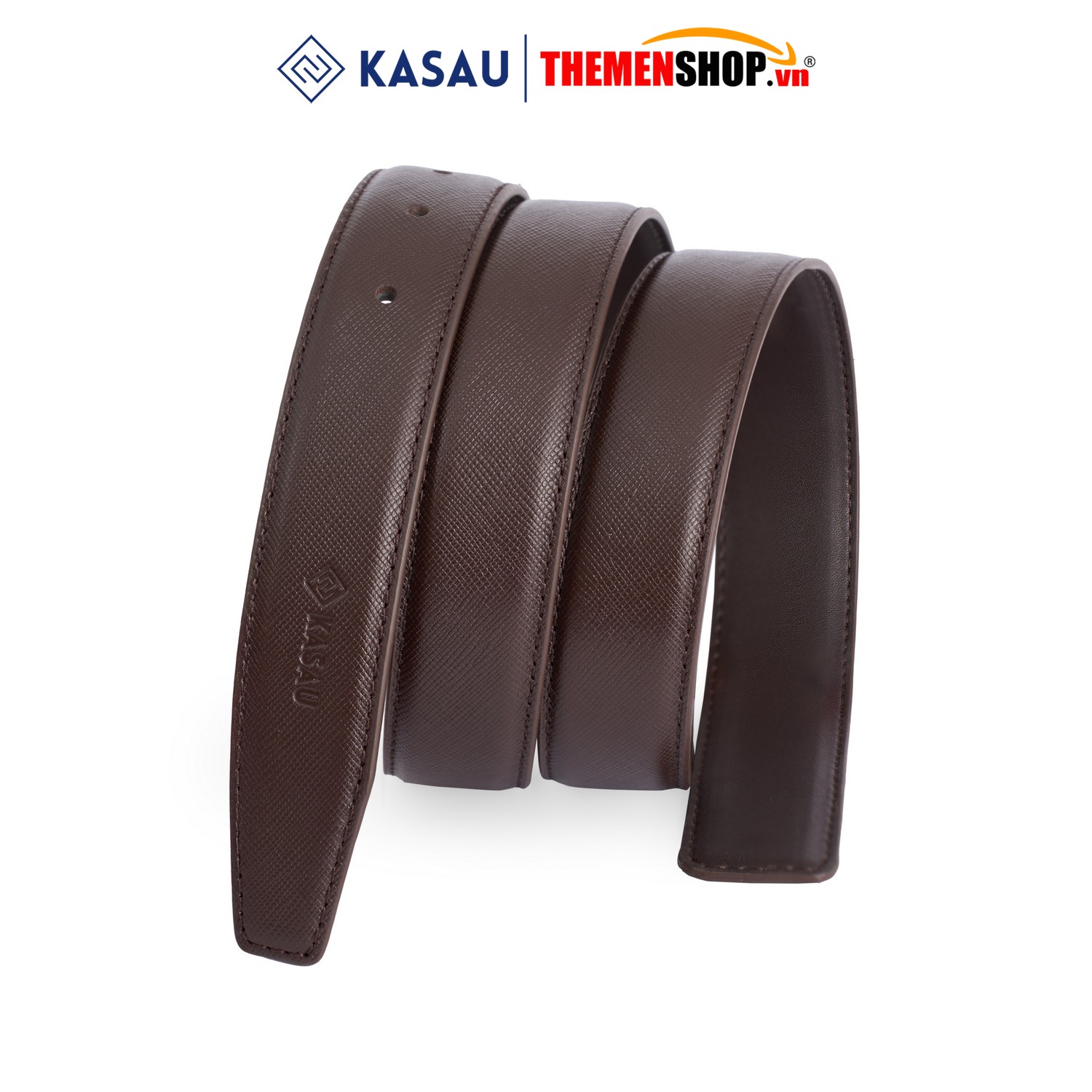 Dây nịt nam không mặt hiệu KASAU - Khóa lỗ 2.9cm - DKS03KL29