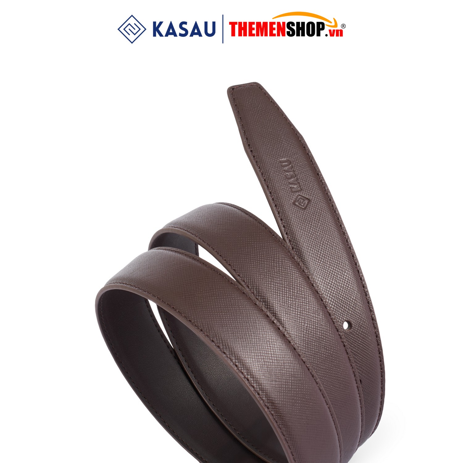 Dây nịt nam không mặt hiệu KASAU - Khóa lỗ 2.9cm - DKS03KL29