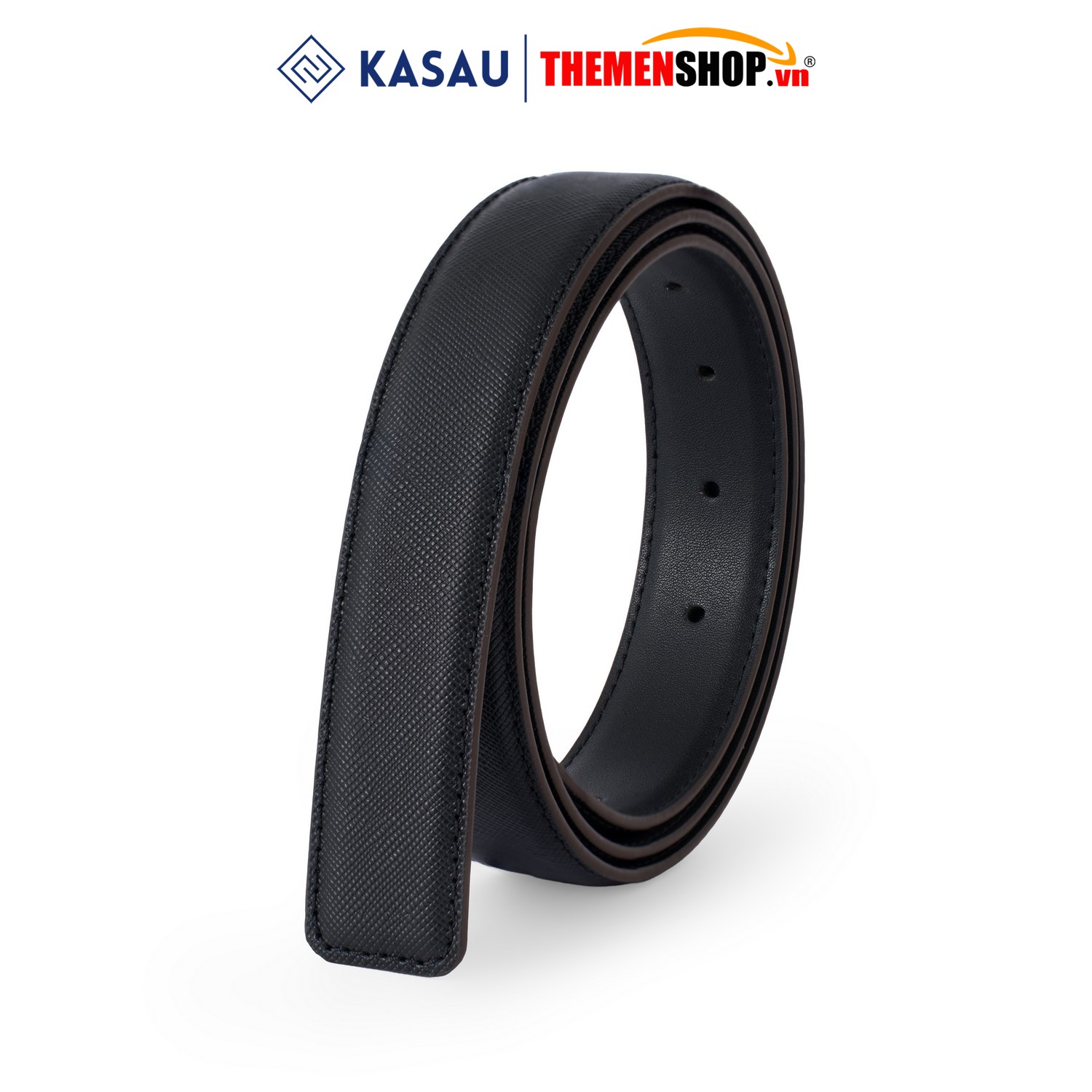 Dây nịt nam không mặt hiệu KASAU - Khóa lỗ 2.9cm - DKS03KL29