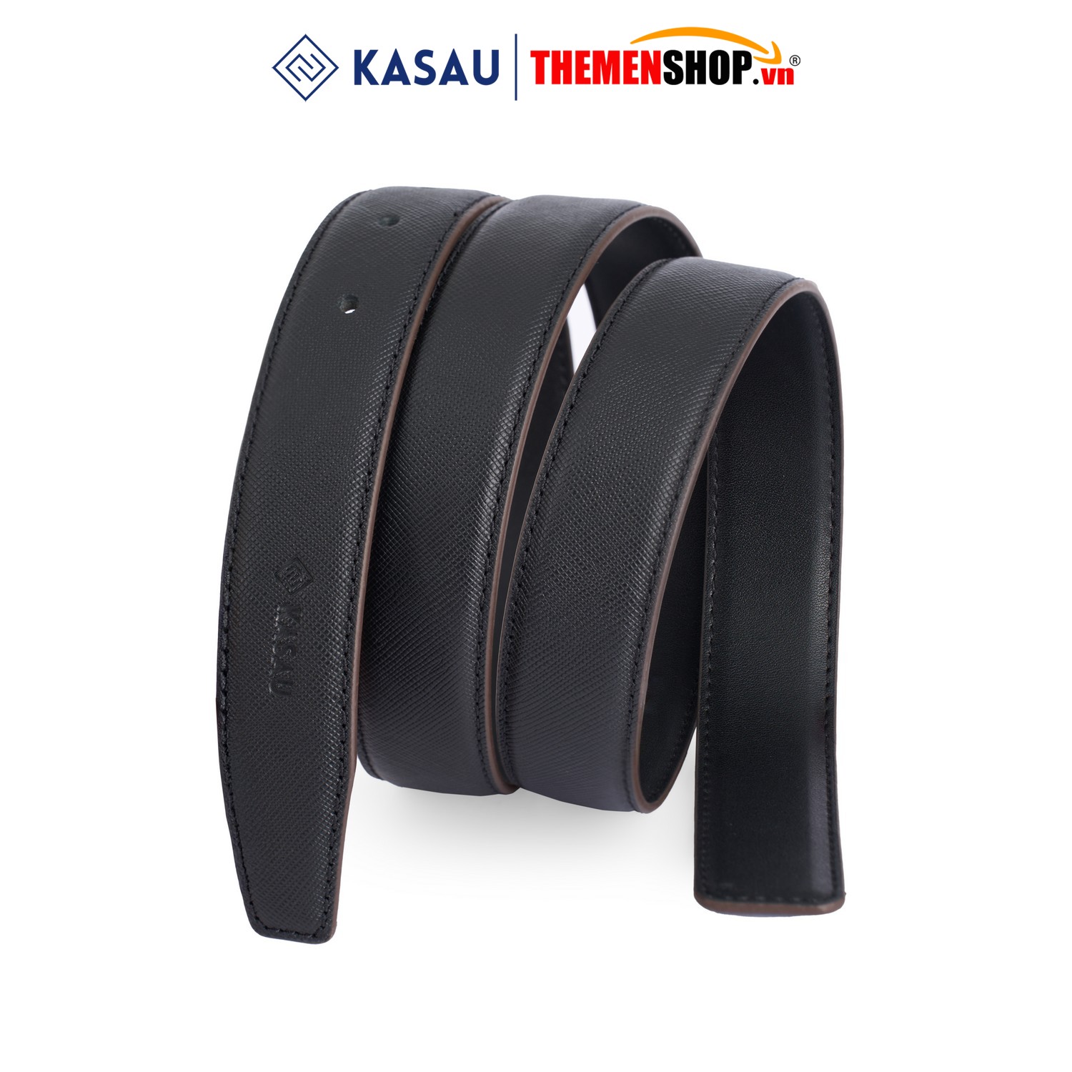 Dây nịt nam không mặt hiệu KASAU - Khóa lỗ 2.9cm - DKS03KL29