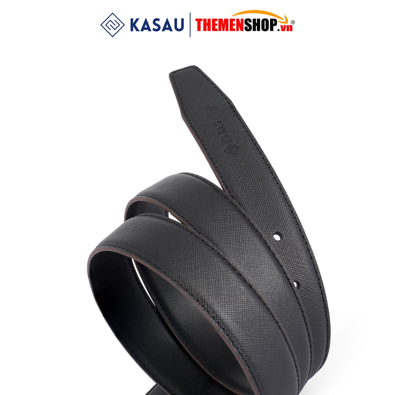 Dây nịt nam không mặt hiệu KASAU - Khóa lỗ 2.9cm - DKS03KL29