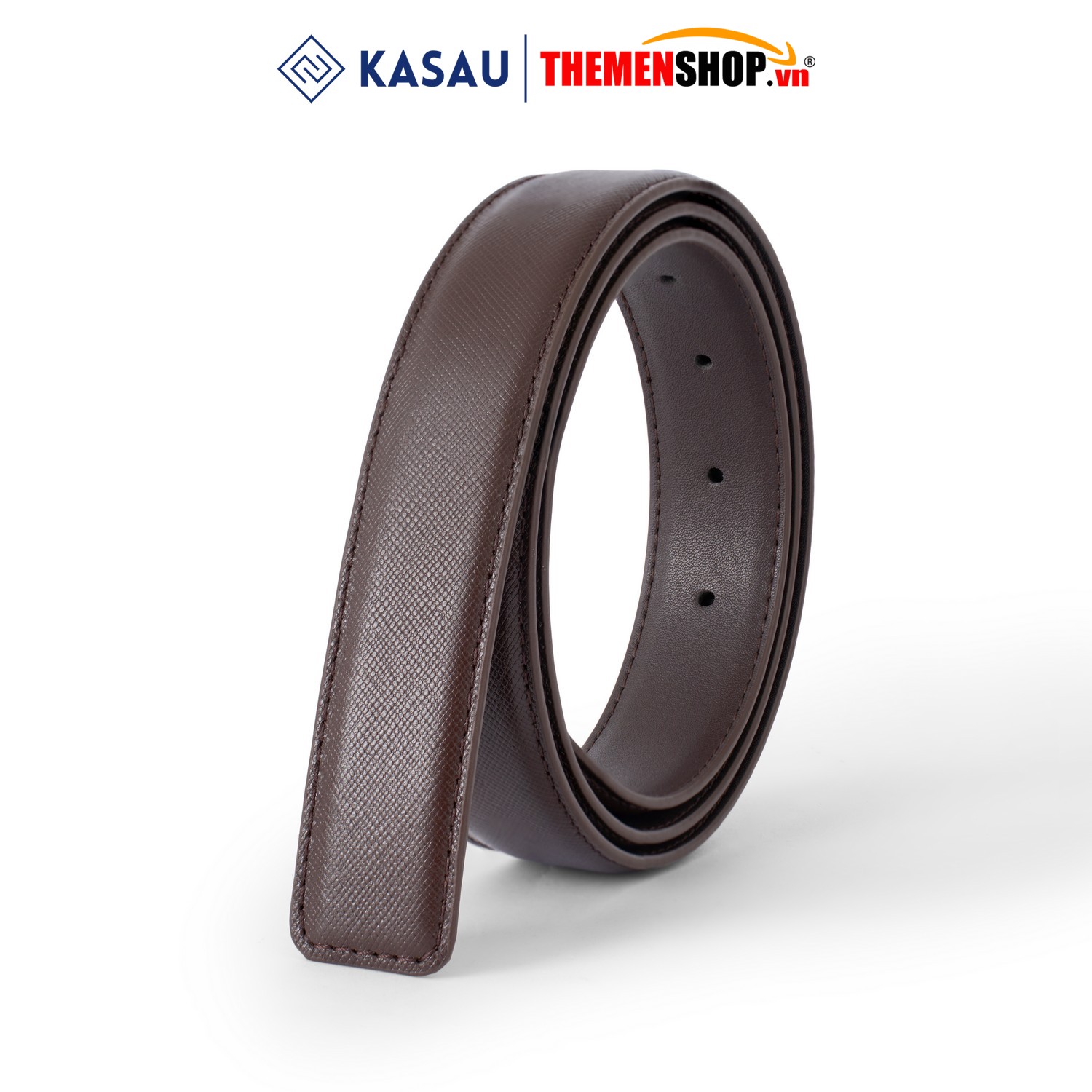 Dây nịt nam không mặt hiệu KASAU - Khóa lỗ 2.9cm - DKS03KL29