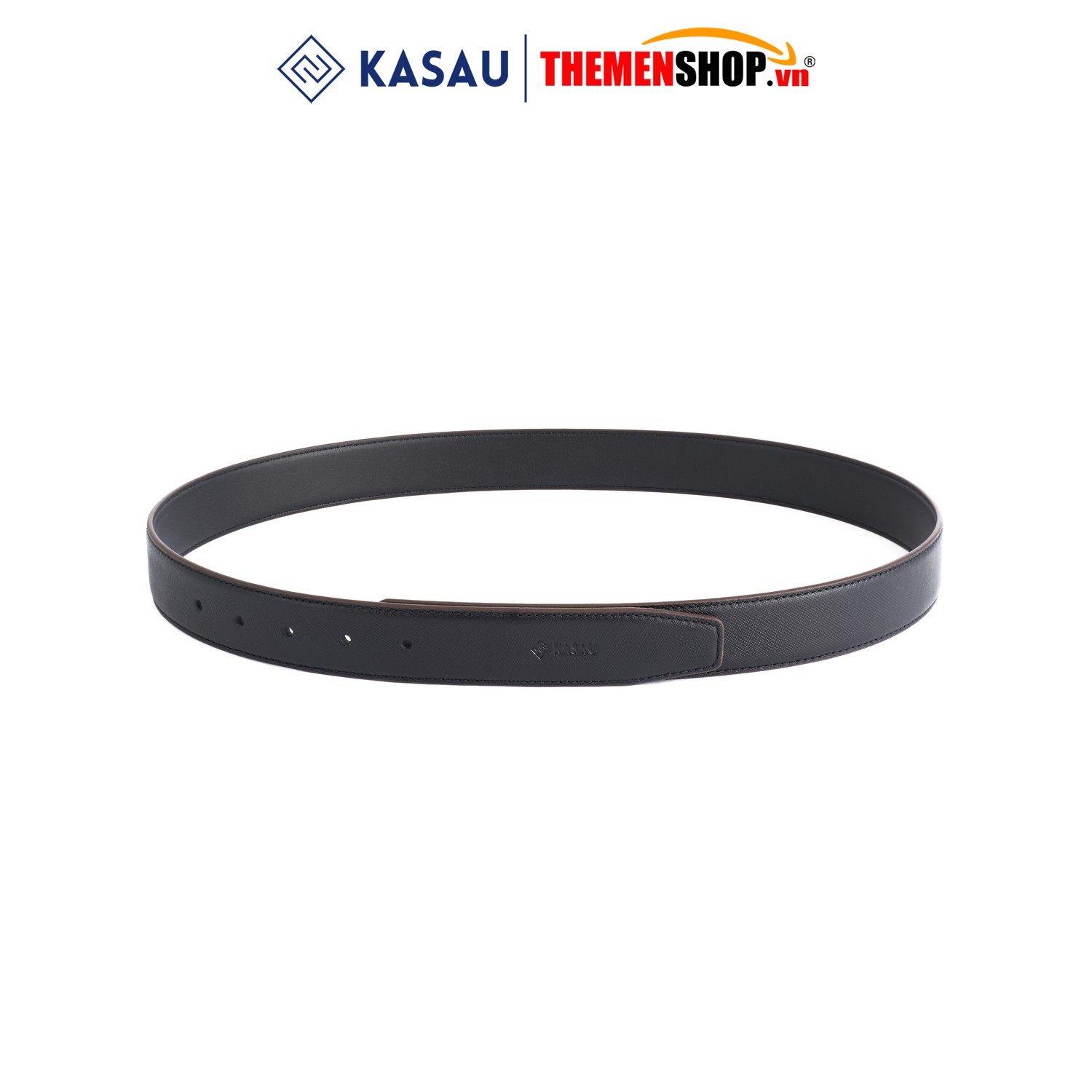 Dây nịt nam không mặt hiệu KASAU - Khóa lỗ 3.4cm - DKS03KL34
