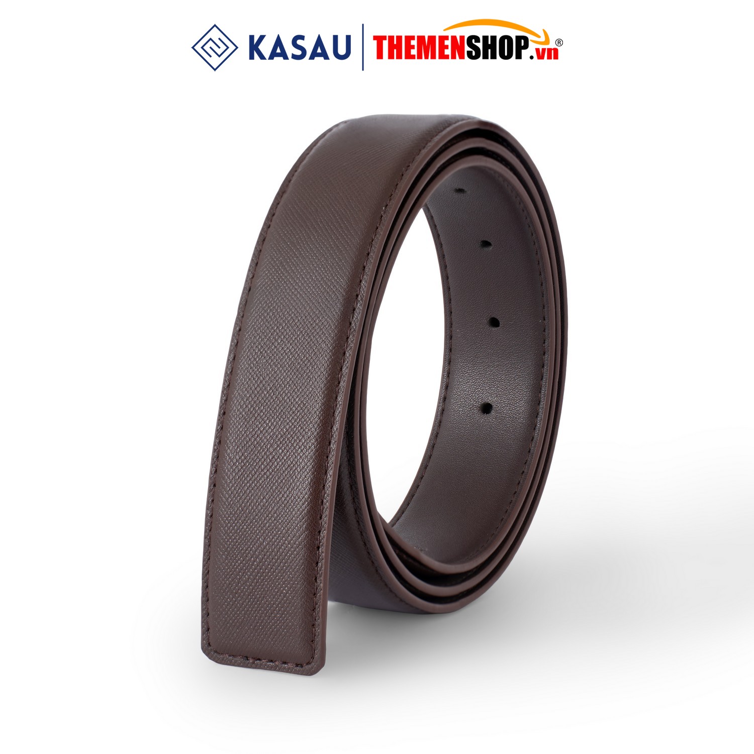 Dây nịt nam không mặt hiệu KASAU - Khóa lỗ 3.4cm - DKS03KL34