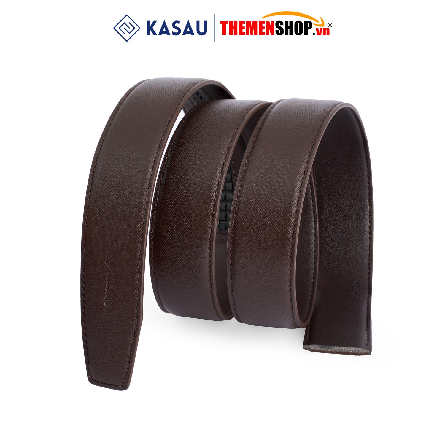 Dây nịt nam không mặt hiệu KASAU - Khóa tự động 3.5cm - DKS03TD35