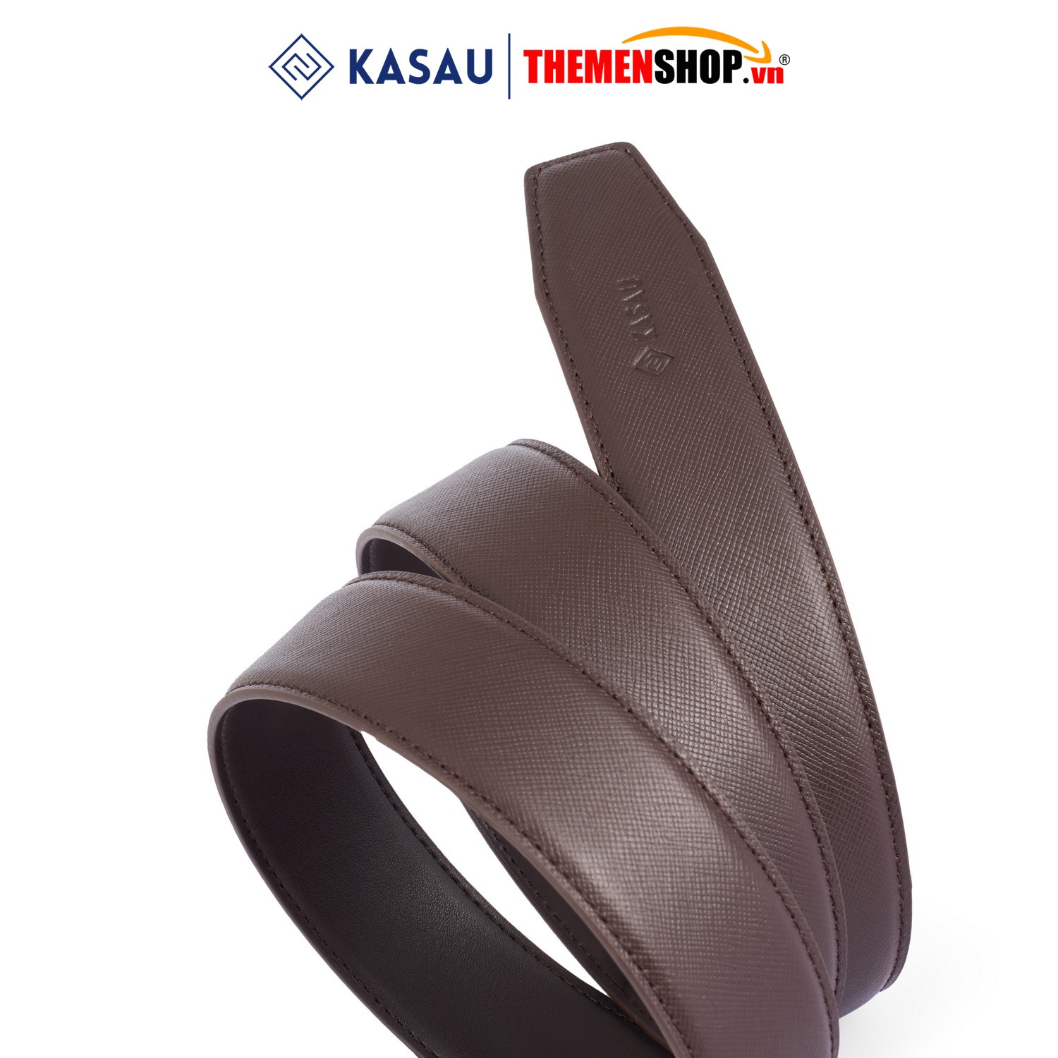 Dây nịt nam không mặt hiệu KASAU - Khóa tự động 3.5cm - DKS03TD35