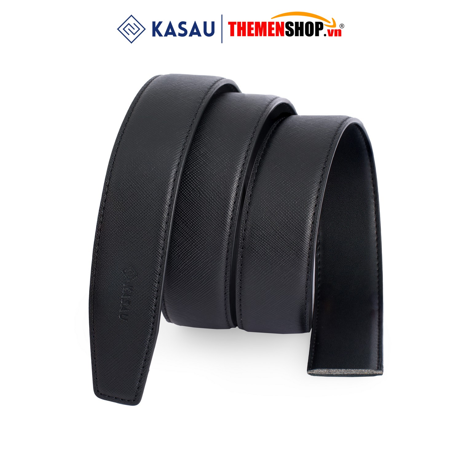 Dây nịt nam không mặt hiệu KASAU - Khóa tự động 3.5cm - DKS03TD35