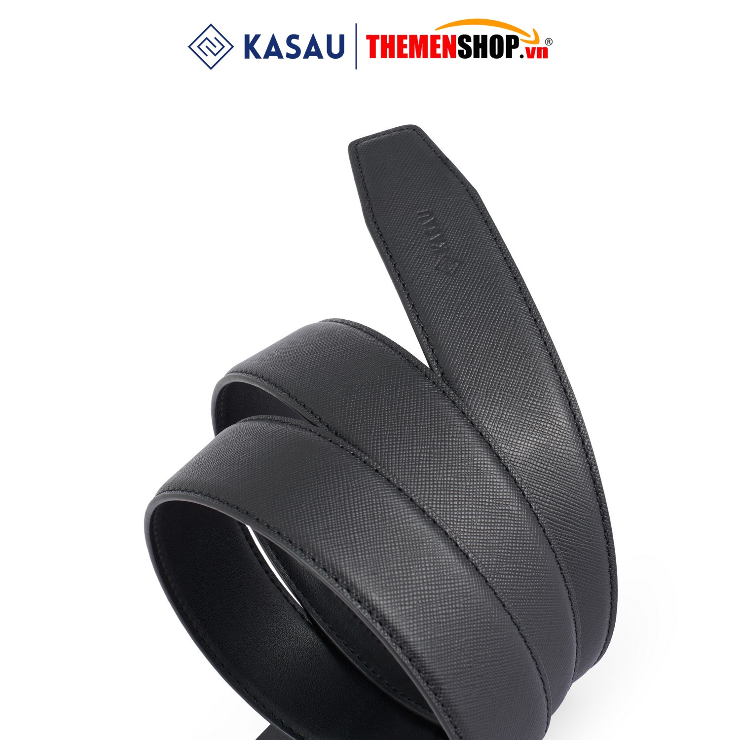 Dây nịt nam không mặt hiệu KASAU - Khóa tự động 3.5cm - DKS03TD35