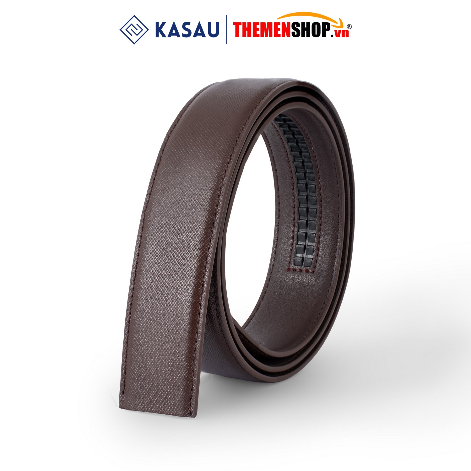 Dây nịt nam không mặt hiệu KASAU - Khóa tự động 3.5cm - DKS03TD35