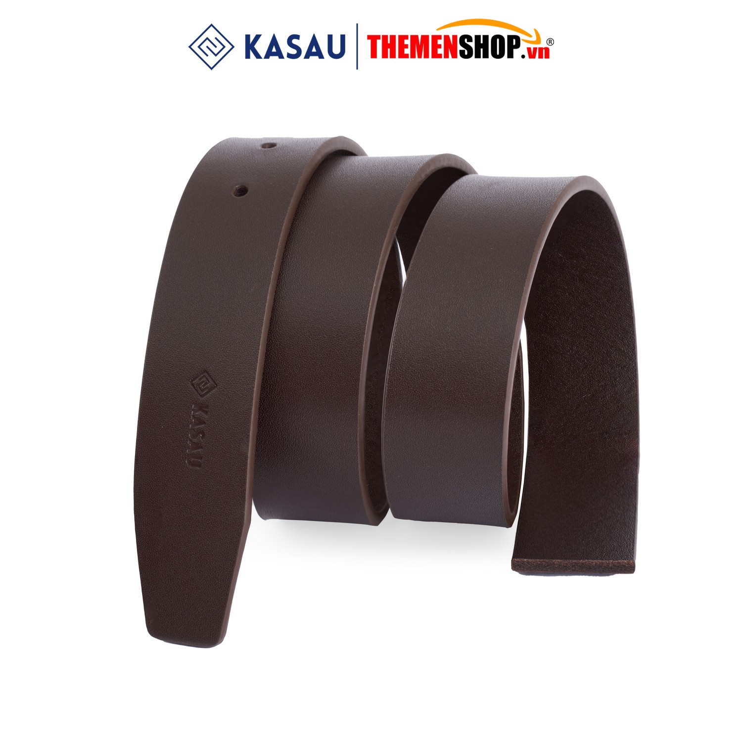 Dây thắt lưng không mặt hiệu KASAU - Khóa lỗ 3.4cm - DKS05KL34