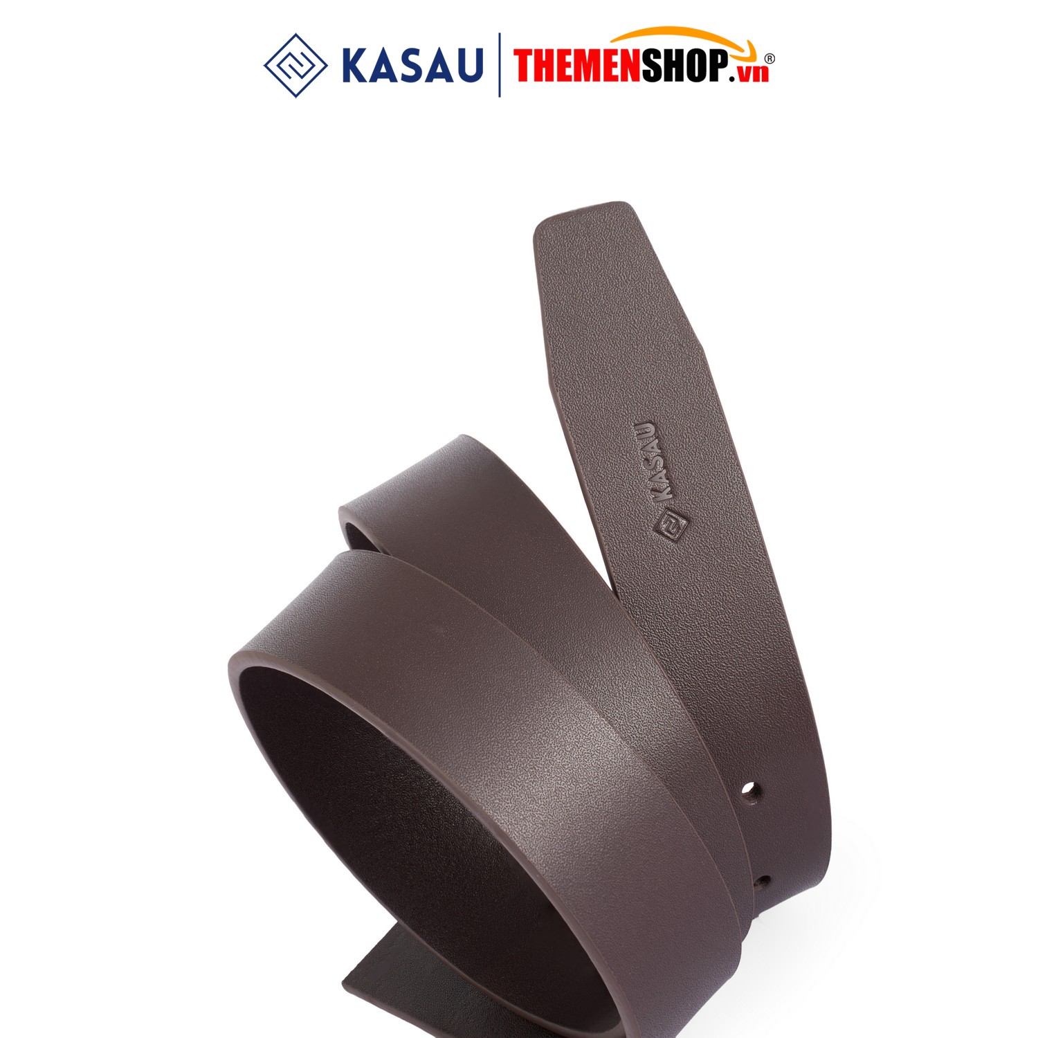 Dây thắt lưng không mặt hiệu KASAU - Khóa lỗ 3.4cm - DKS05KL34