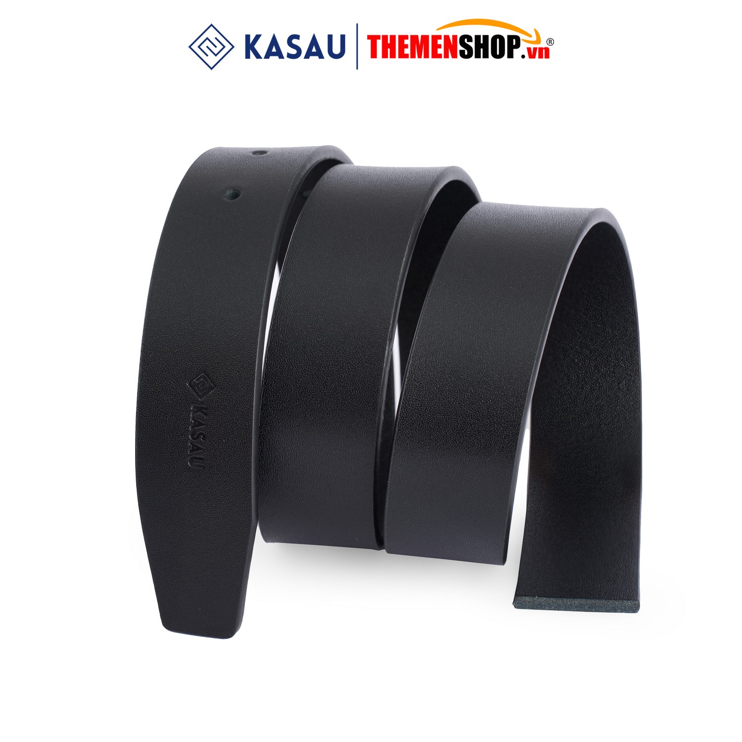 Dây thắt lưng không mặt hiệu KASAU - Khóa lỗ 3.4cm - DKS05KL34