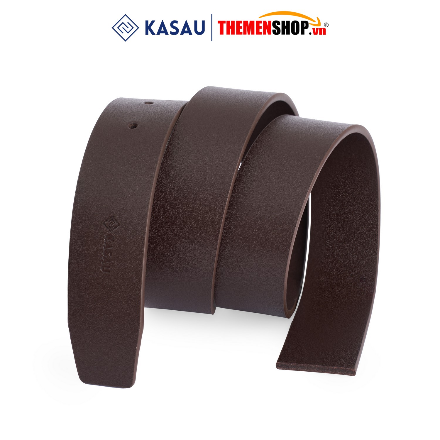 Dây thắt lưng không mặt hiệu KASAU - Khóa lỗ 3.8cm - DKS05KL38