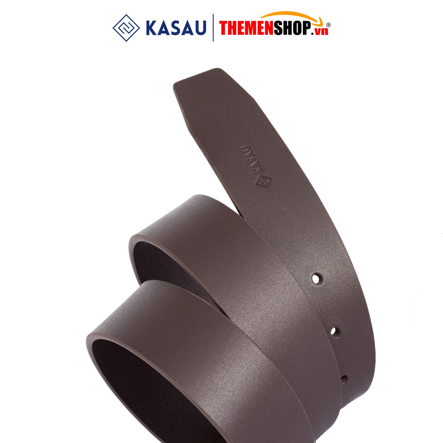 Dây thắt lưng không mặt hiệu KASAU - Khóa lỗ 3.8cm - DKS05KL38