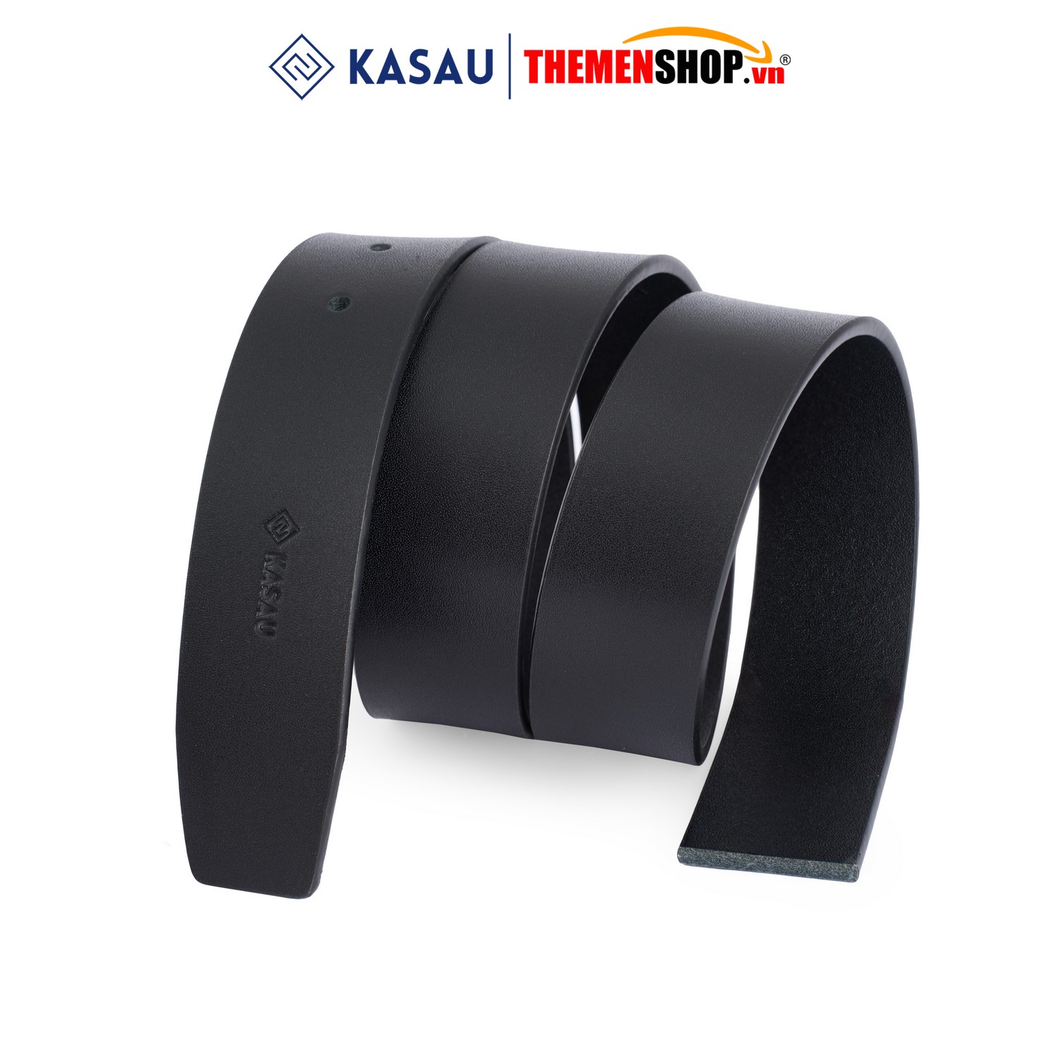 Dây thắt lưng không mặt hiệu KASAU - Khóa lỗ 3.8cm - DKS05KL38