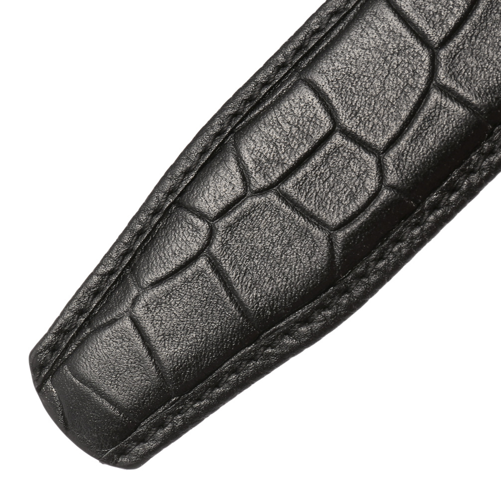 Dây thắt lưng không mặt bản 3.5cm vân cá sấu KG3505