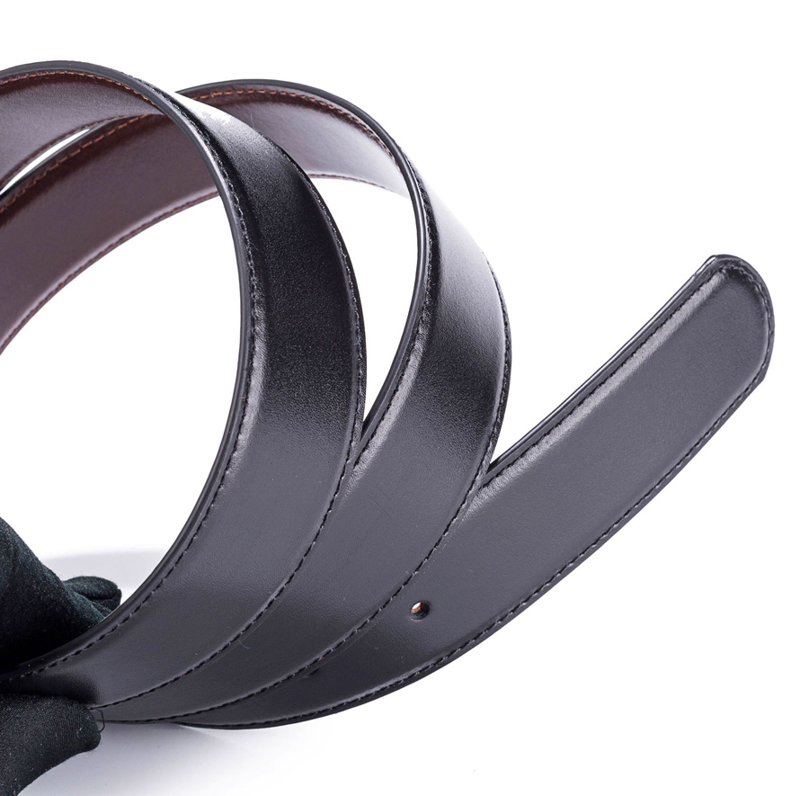 Dây thắt lưng nam da bò 2 mặt bản 3.4cm D2M3400