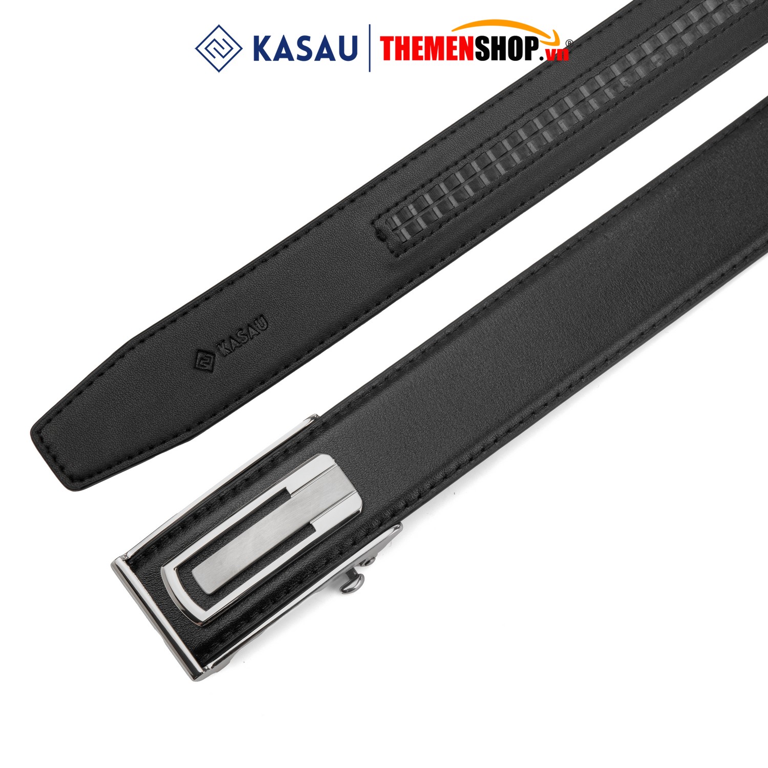 Dây thắt lưng nam khóa tự động hiệu KASAU bản 3.5cm KS01TD35