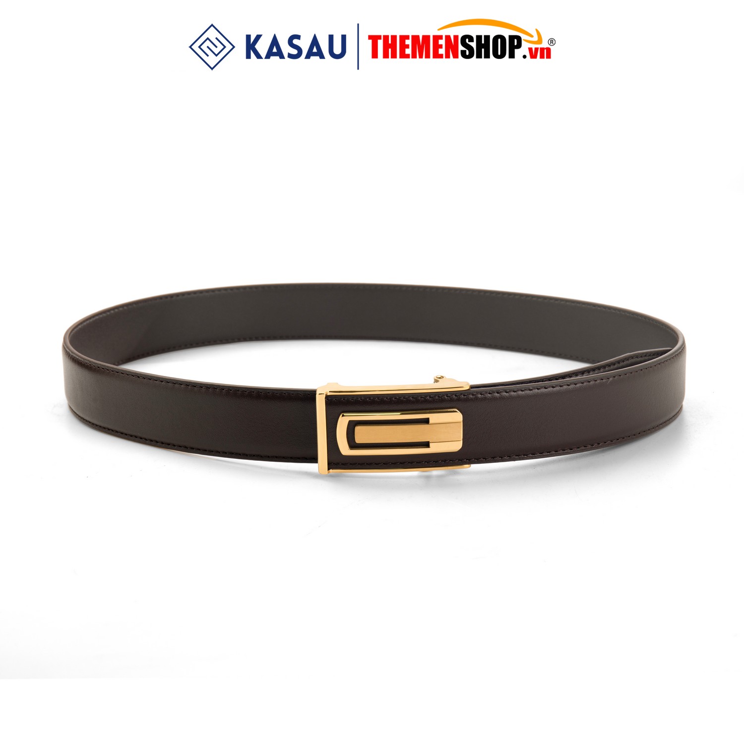 Dây thắt lưng nam khóa tự động hiệu KASAU bản 3.5cm KS01TD35