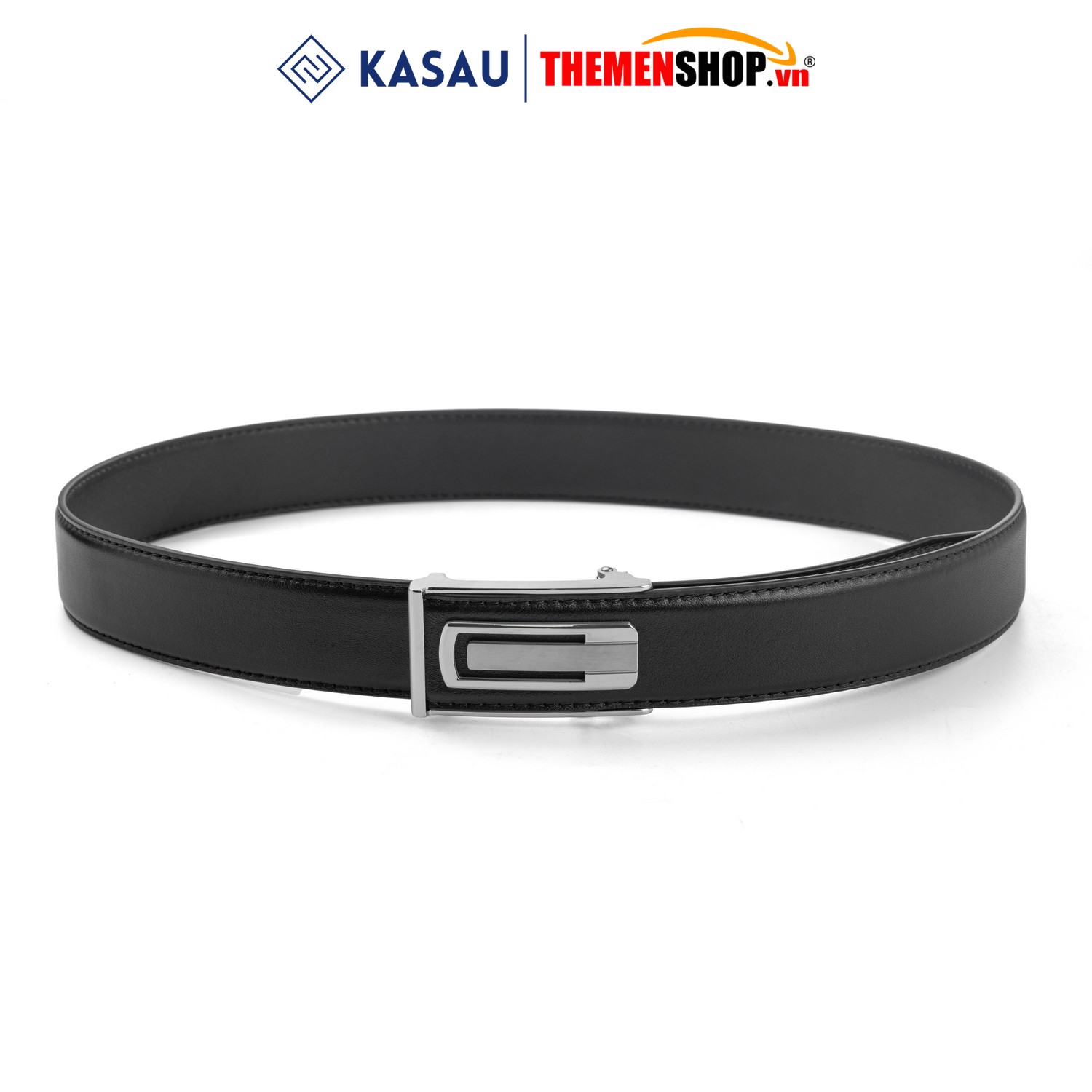 Dây thắt lưng nam khóa tự động hiệu KASAU bản 3.5cm KS01TD35