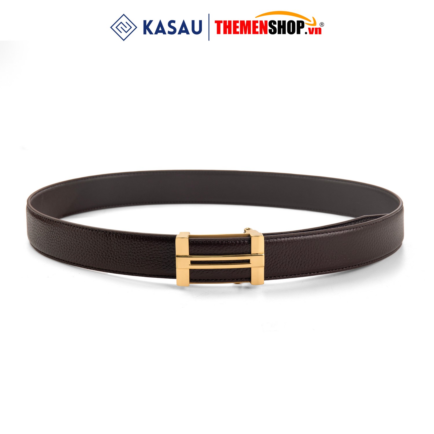 Dây thắt lưng nam khóa tự động hiệu KASAU bản 3.5cm KS02TD35
