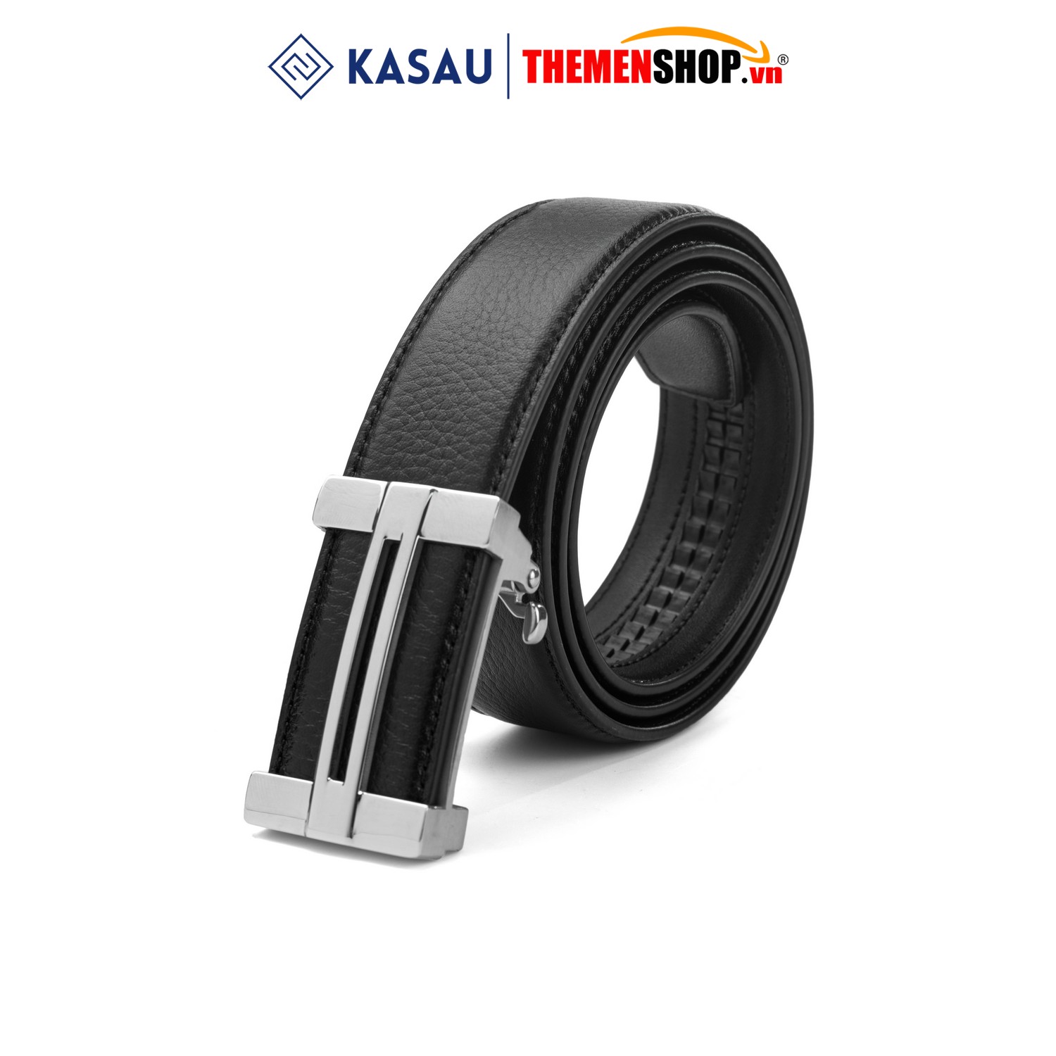 Dây thắt lưng nam khóa tự động hiệu KASAU bản 3.5cm KS02TD35