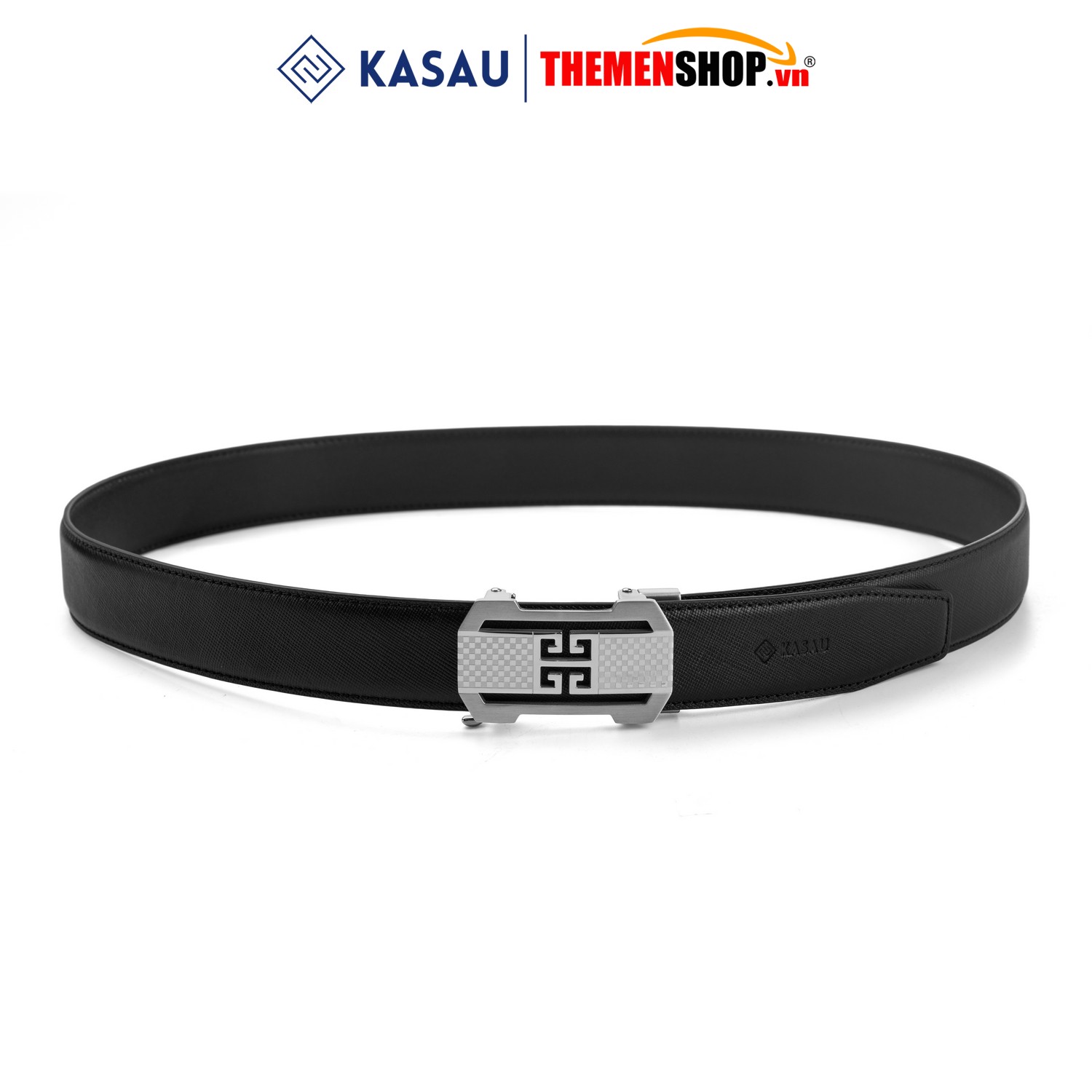 Dây thắt lưng nam khóa tự động hiệu KASAU bản 3.5cm KS03TD35