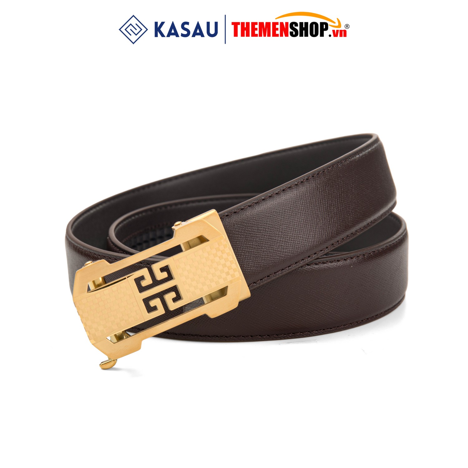 Dây thắt lưng nam khóa tự động hiệu KASAU bản 3.5cm KS03TD35