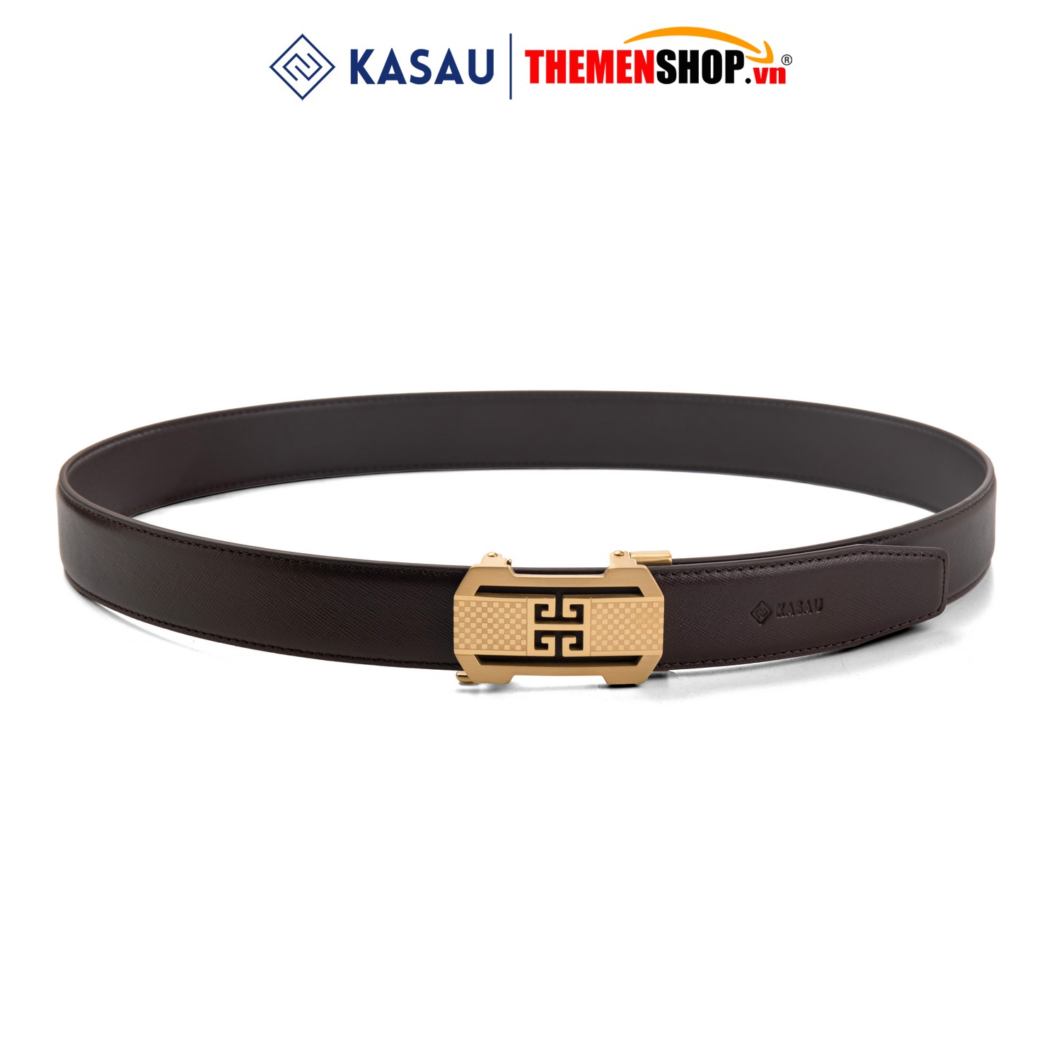 Dây thắt lưng nam khóa tự động hiệu KASAU bản 3.5cm KS03TD35
