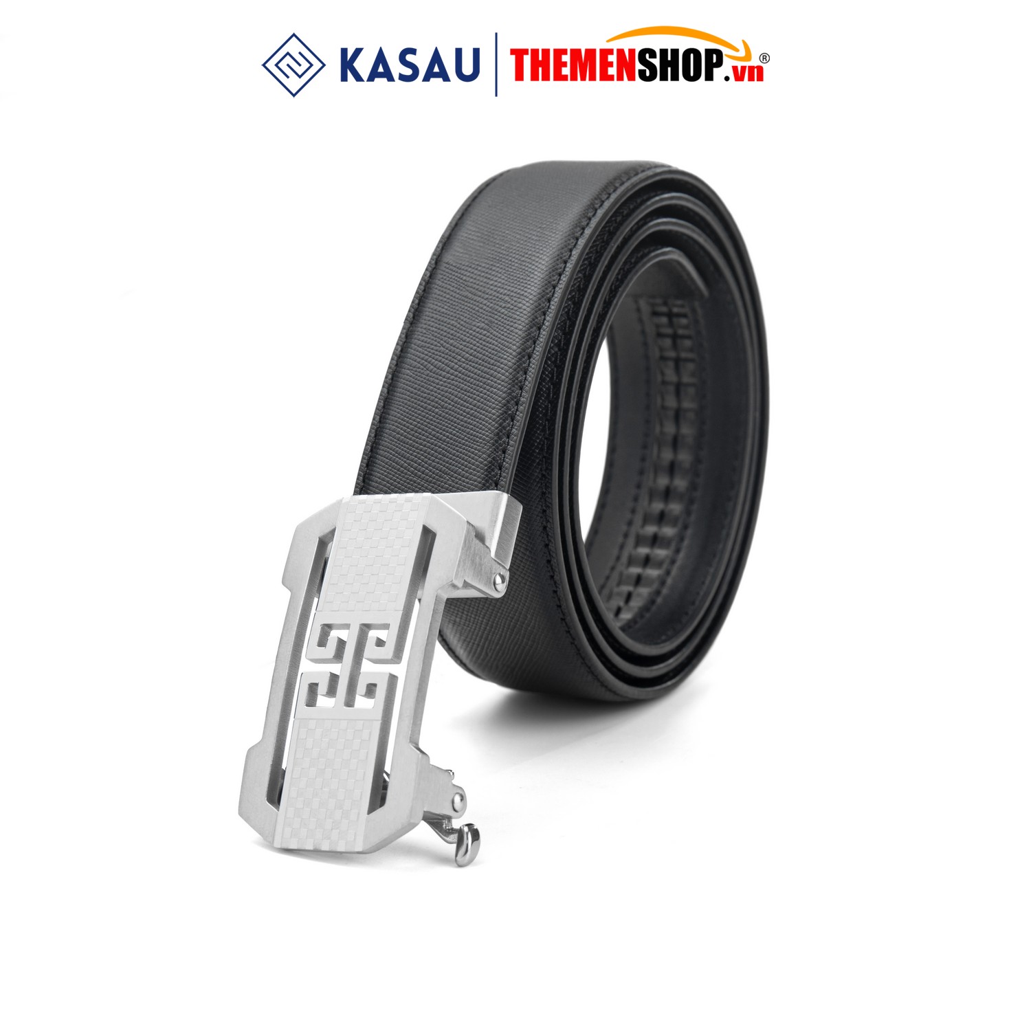 Dây thắt lưng nam khóa tự động hiệu KASAU bản 3.5cm KS03TD35