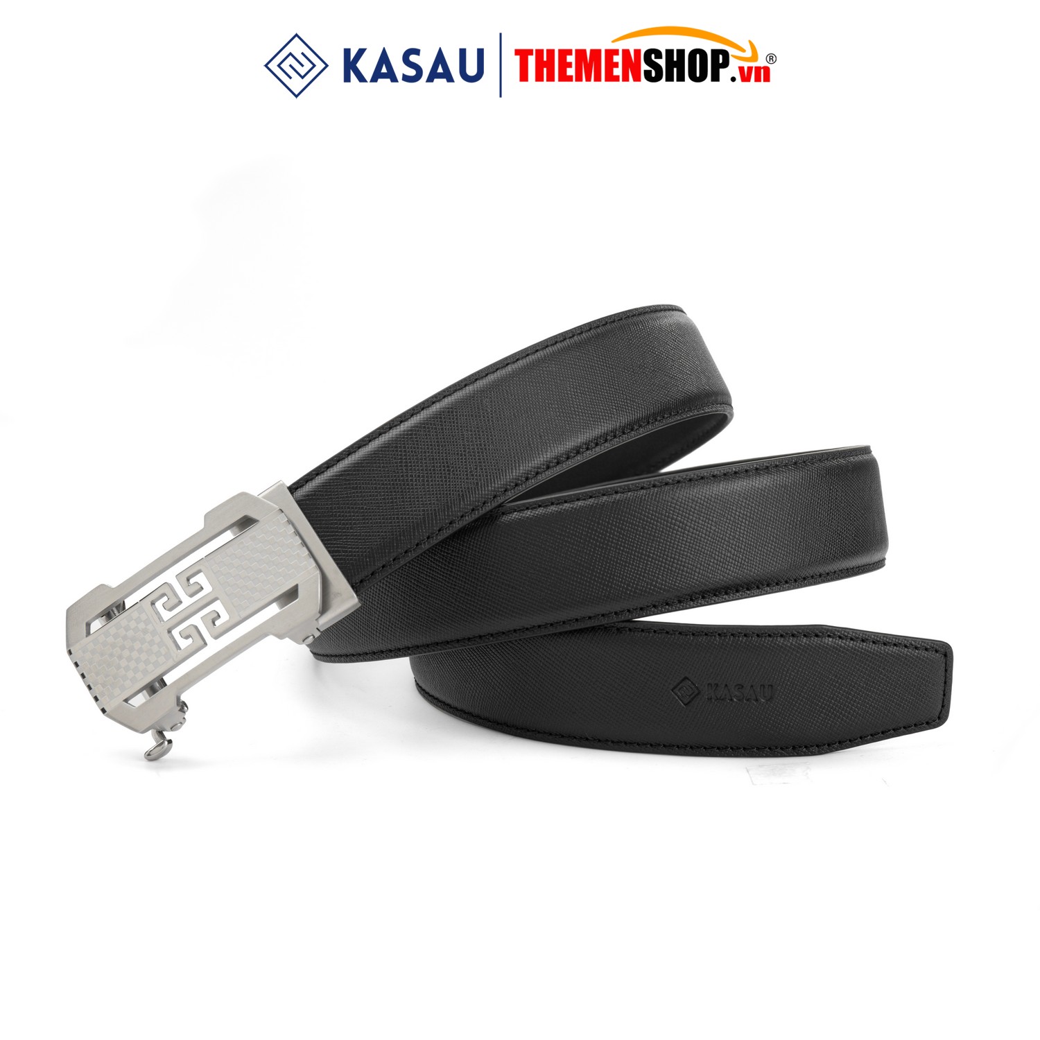 Dây thắt lưng nam khóa tự động hiệu KASAU bản 3.5cm KS03TD35