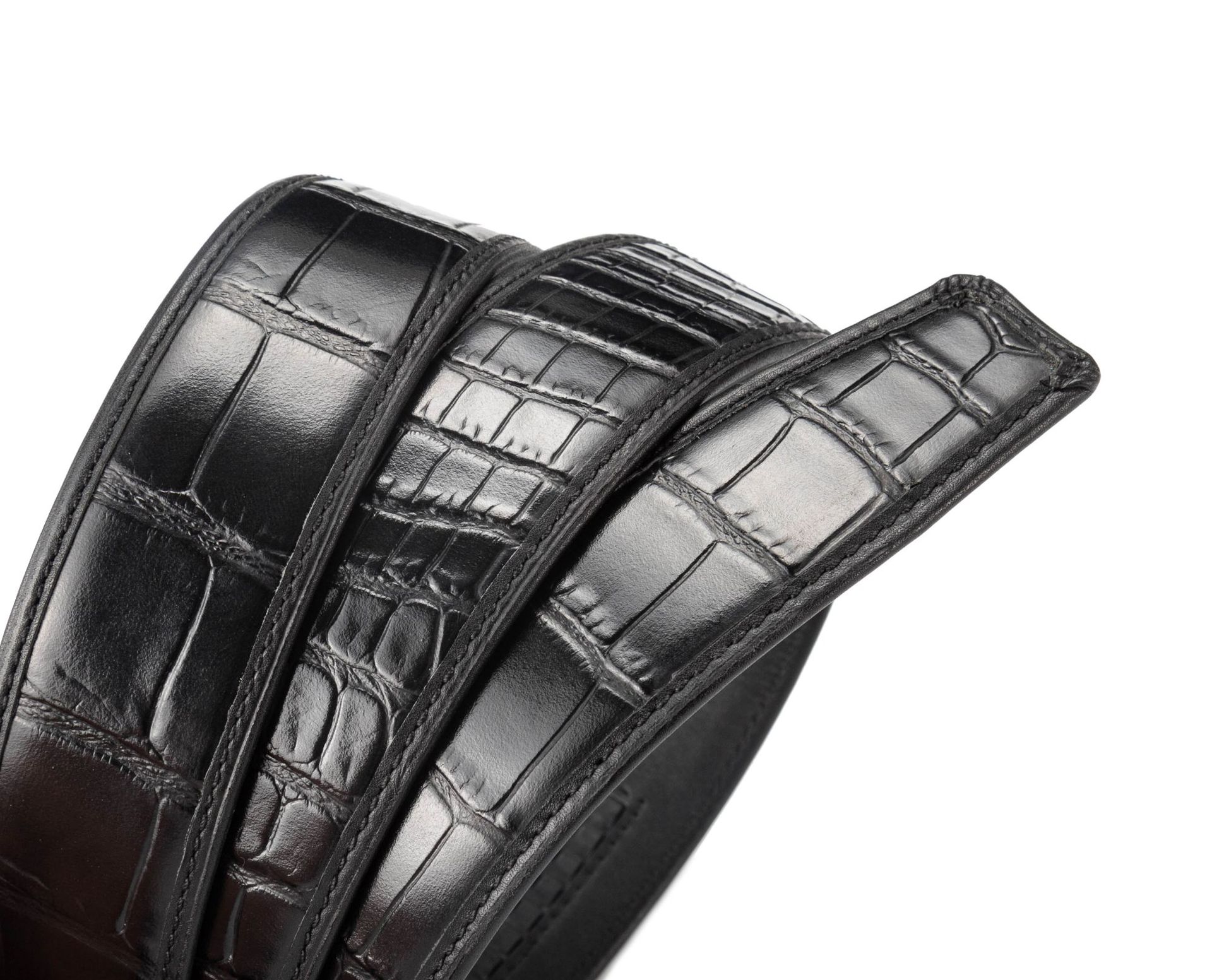 Dây thắt lưng nam da bò dập vân cá sấu KG3501