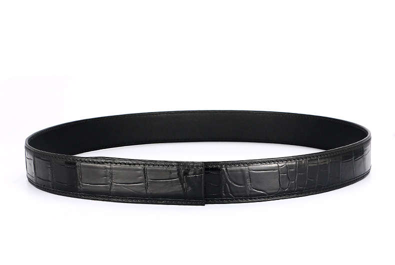 Dây thắt lưng nam da cá sấu không mặt KS3801