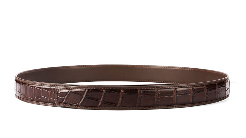 Dây thắt lưng nam da cá sấu không mặt KS3801