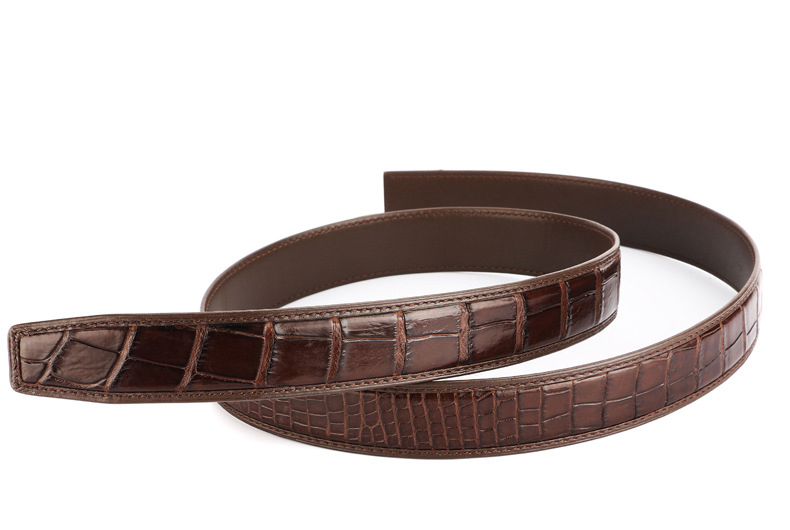 Dây thắt lưng nam da cá sấu không mặt KS3801