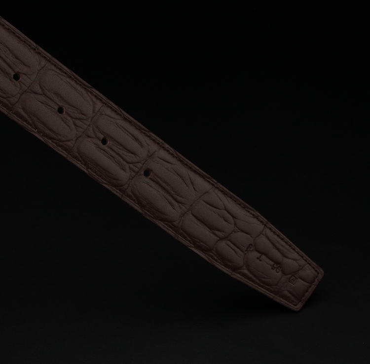 Dây thắt lưng không mặt vân cá sấu KL3404