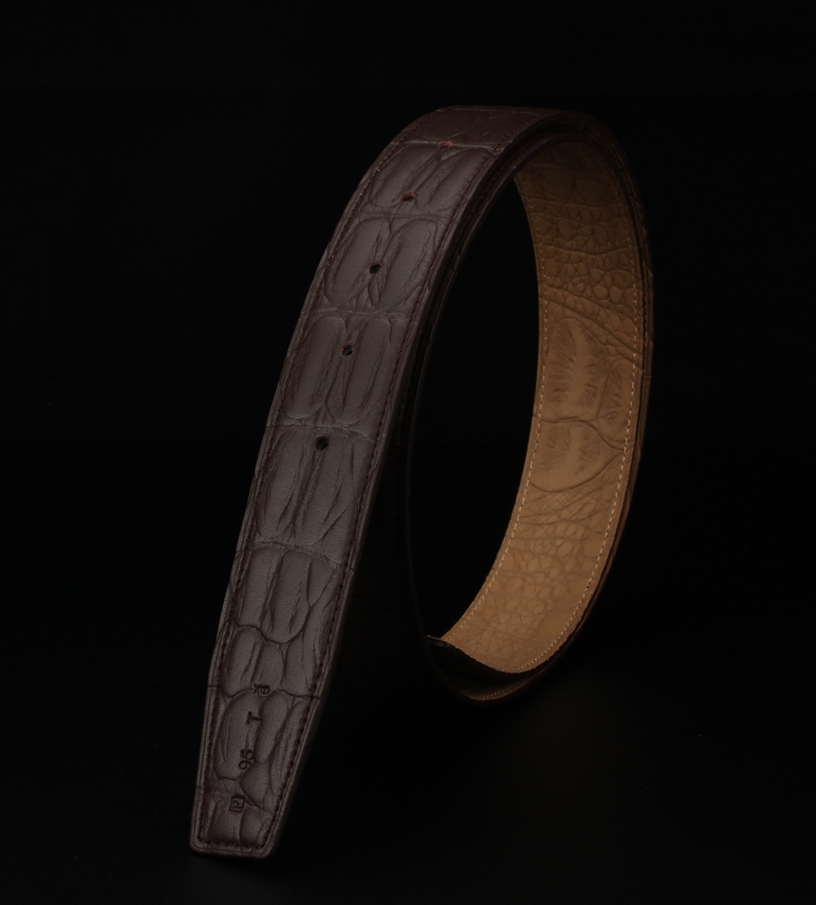 Dây thắt lưng không mặt vân cá sấu KL3404