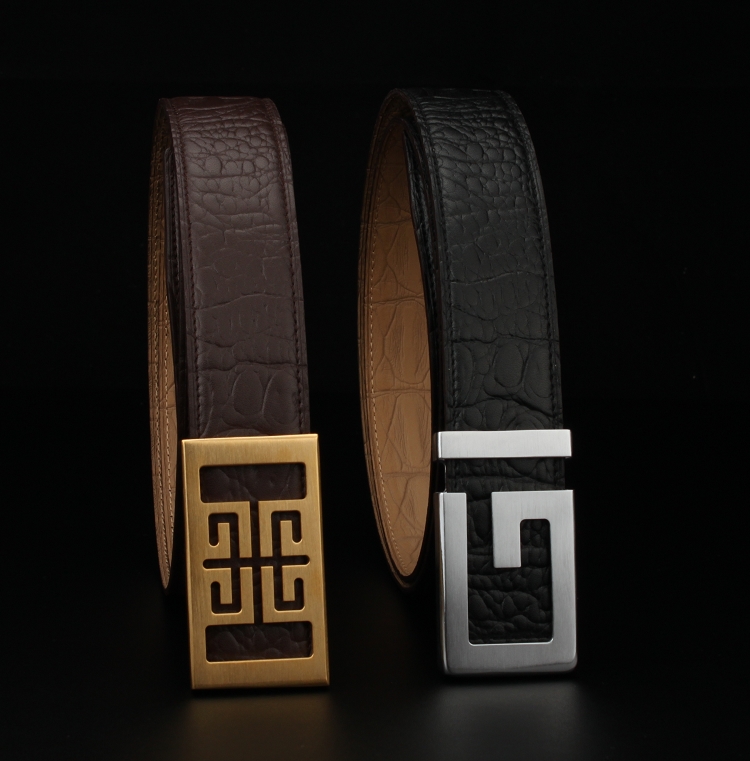 Dây thắt lưng không mặt vân cá sấu KL3404