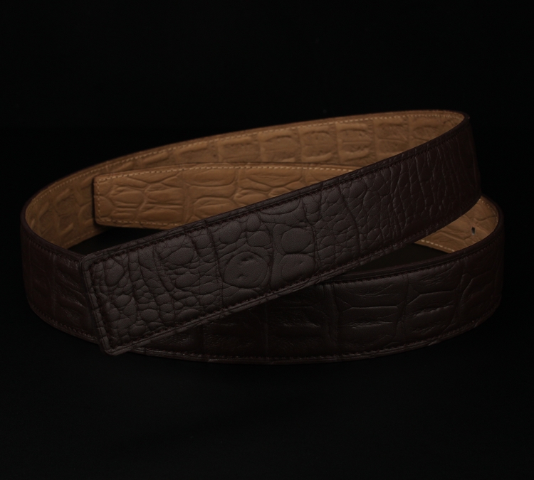 Dây thắt lưng không mặt vân cá sấu KL3404