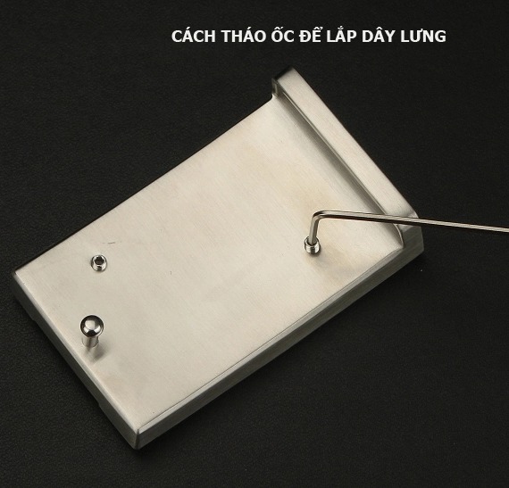 Mặt khóa thắt lưng khóa lỗ bản 3.8cm MKL3806