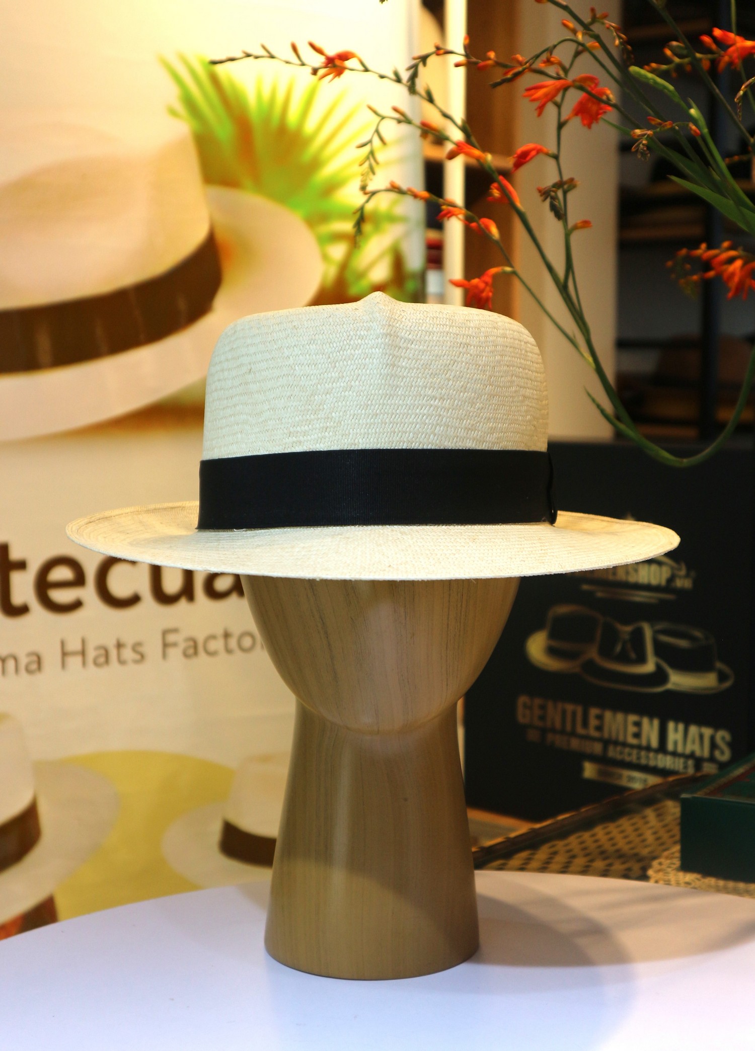 Mũ panama Ecuador hiệu MontEcuadorHats PE19