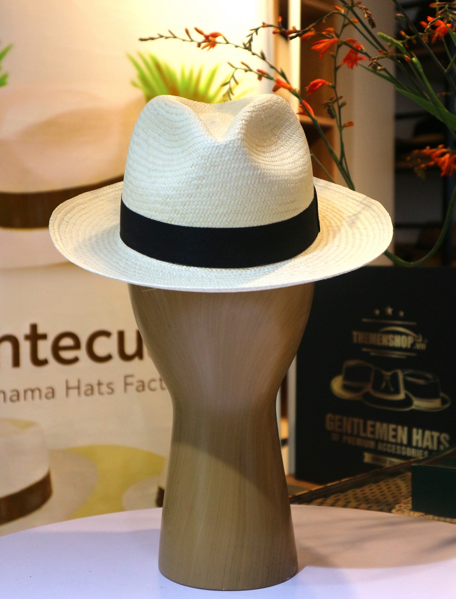 Mũ panama kiểu dáng Cuban PE22 vành 3cm