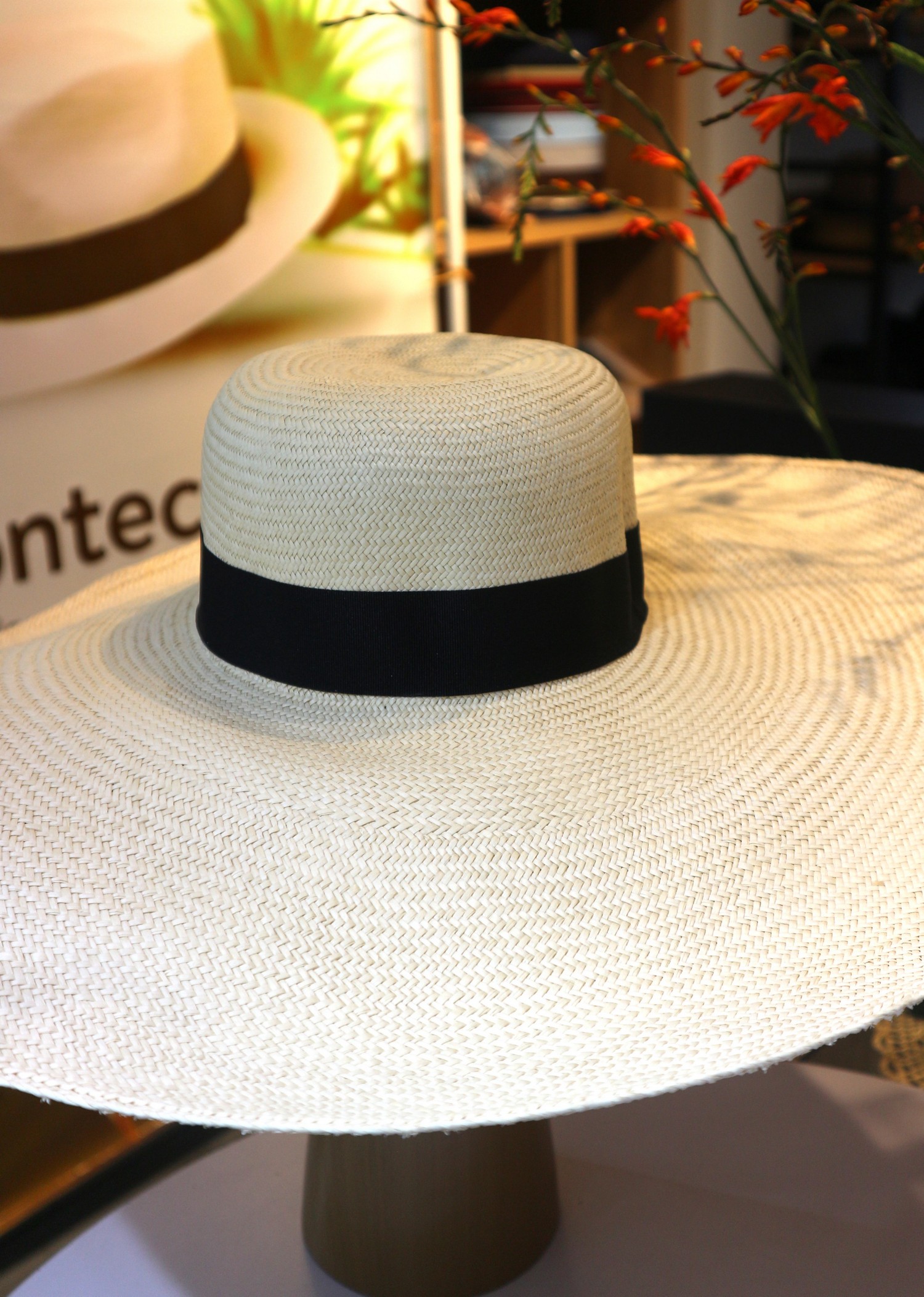 Nón panama nữ rộng vành hiệu MontEcuadorHats PE18