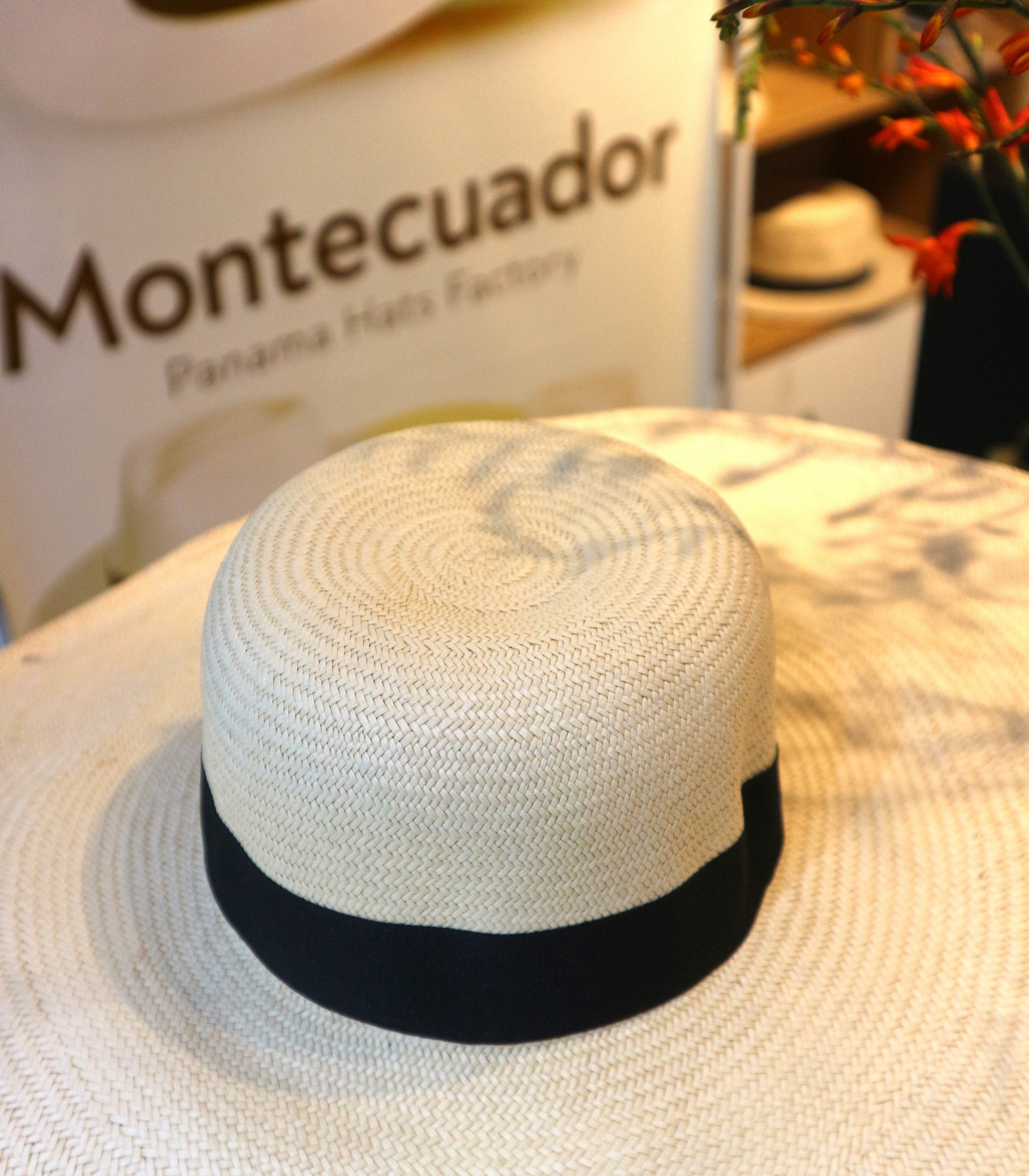 Nón panama nữ rộng vành hiệu MontEcuadorHats PE18